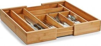 ZELLER Kesper Organizador De Caj&oacute;n De Bamb&uacute; Natural Extensible