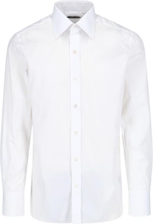 Tom Ford White Slim-Fit Cotton Shirt