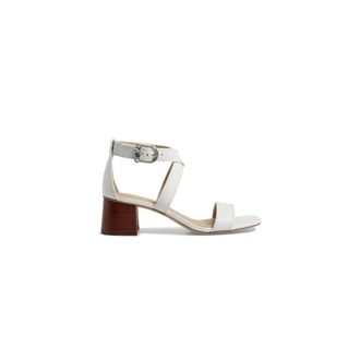 Michael Kors Schoenen, Dames, Wit, 36 EU, Leer, Stijlvolle Sandalen voor de Zomer