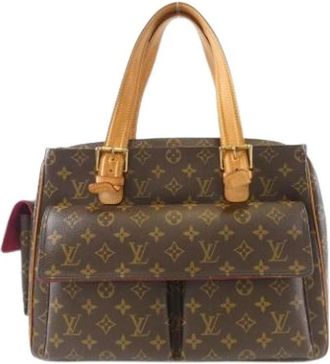 Louis Vuitton Pre-owned Handbags, female, Brown, Size: ONE SIZE Pre-owned Monogram Coated Canvas Handbag