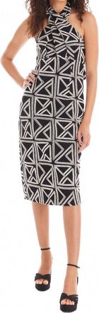 Allison New York Stella Midi Dress In Black Geo