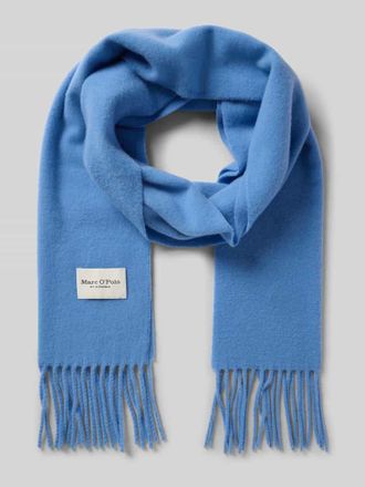 Marc O'Polo Wollschal aus reinem Wollschal in Blau, Gr&ouml;&szlig;e 1