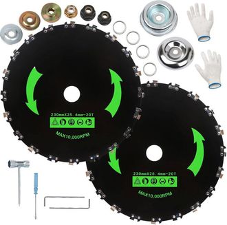 OEM Cabezal De Desbrozadora De Disco Y Cadena, Disco De Corte De 20 Dientes, Cuchilla Dentada De 23 Cm (9 Pulgadas), Accesorios Para Cortac&eacute;sped