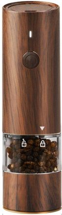 OEM Molinillo El&eacute;ctrico De Sal Y Pimienta, Recargable, Con Grosor Ajustable, Apto Para Uso Dom&eacute;stico (imitaci&oacute;n De Madera)