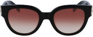 Longchamp 52mm Gradient Tea Cup Sunglasses in Black at Nordstrom Rack