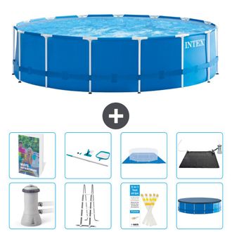 Intex Piscina Con Estructura Redonda - 457x122 Cm - 9-piezas S583