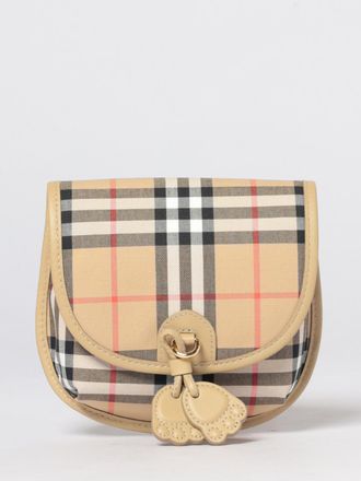Burberry Borsa in canvas di cotone e pelle