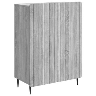 vidaXL Aparador Gris Sonoma 66 X 34,5 X 92 Cm Madera De Ingenier&iacute;a Vidaxl