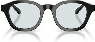 Tory Burch 48mm Phantos Sunglasses in Black /Blue Light Tinted at Nordstrom