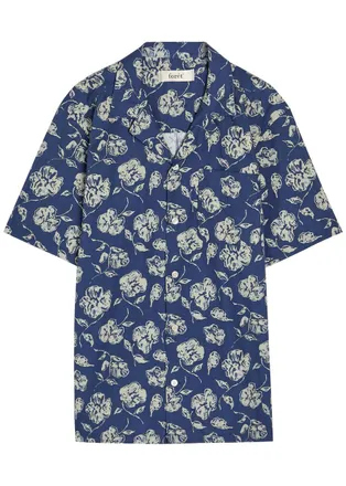 For&eacute;t For&eacute;t Floral-print Cotton Shirt - Navy - XL