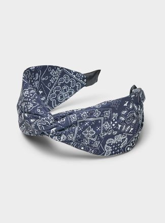Simons Womens Paisley pattern knotted headband