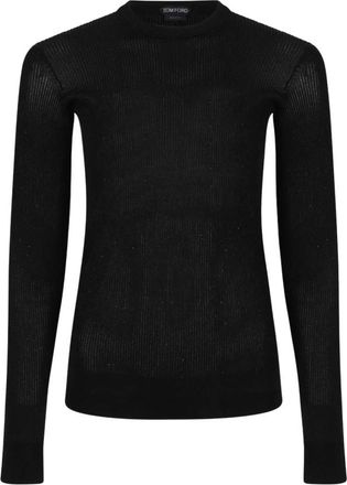 Tom Ford Round-neck Truien - Dames - Ronde hals truien - Zwart - S - Truien & Vesten