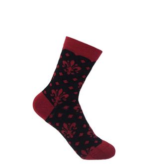 Peper Harow Fleur De Lis Womens Socks - Black