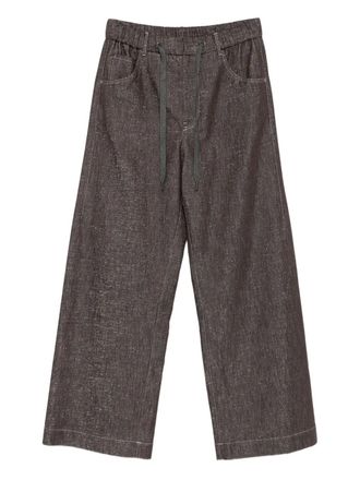 Brunello Cucinelli drawstring-waist trousers - Grey