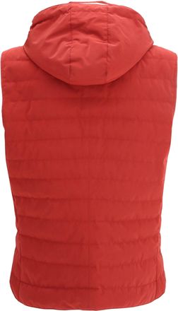 Brunello Cucinelli Mens Down Jacket Cherry-Panama Polyester Padded & Cherry/panama