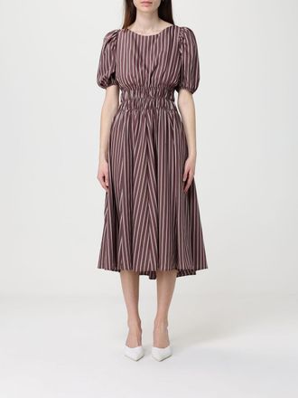 Pinko Striped Cotton Midi Dress