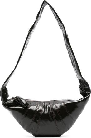 Christophe Lemaire small Croissant shoulder bag - women - Cotton/Nappa Leather - One Size - Brown