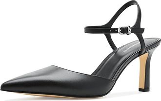 Michael Kors Amara Mid Pumps Womens Shoes Black : 9.5 M, Leather