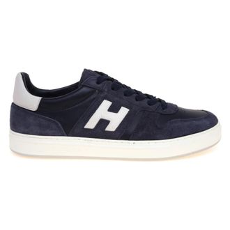 Hogan H668 H-Tv Sneaker - Heren - Sneakers - Blauw - 46 EU - Leer - Schoenen