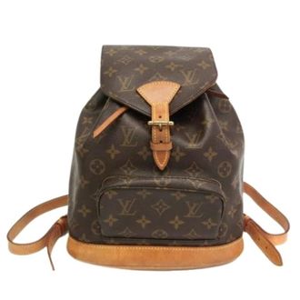 Louis Vuitton Pre-owned Backpacks, female, Brown, Size: ONE SIZE Pre-owned Montsouris MM Backpack