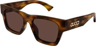 Gucci Gg1835S 002 Zonnebrillen - Dames - Accessoires - Bruin - Maat: 52 MM