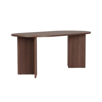 Calicosy Mesa de comedor bordes redondeados l180 cm - nogal