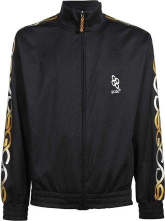 GCDS Logo Mouw Techno Fabric Sweatshirt - Heren - Zomerjassen - Zwart - S - Polyester - Jassen