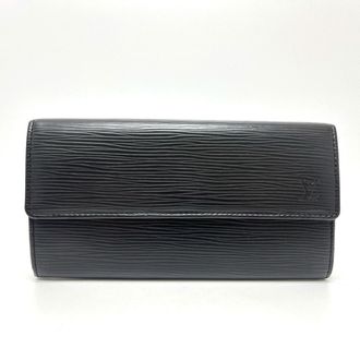 Louis Vuitton Black Epi Leather Long Wallet (Bi-Fold) (Pre-Owned)