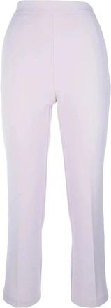 Elisabetta Franchi Broeken - Dames - Straight fit broeken - Wit - L - Broeken