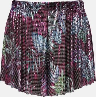 Paco Rabanne Printed chainmail shorts