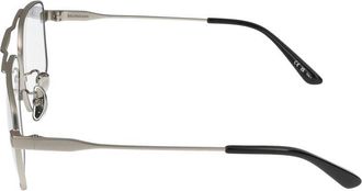 Balenciaga BB0418SK Metal Rectangle Eyeglasses - Silver