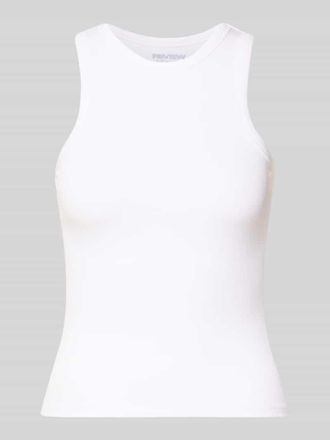 Review Tanktop in Ripp-Optik in Weiss, Gr&ouml;&szlig;e XL