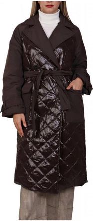 Marella Amalia 1 Coat - Dames - Jas met riem - Bruin - S - Wol - Jassen