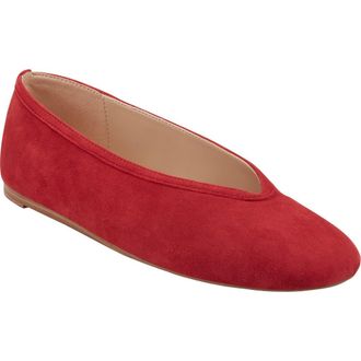 Marc Fisher Gradi Flat in Medium Red at Nordstrom, Size 8.5