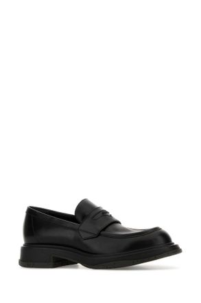 Gucci Mens Black Leather Loafers Blackblackblack Calf Skin Mocassini