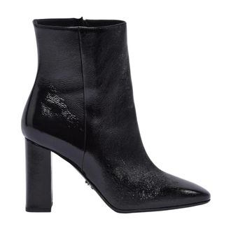 Sergio Levantesi Heeled Boots, female, Black, Size: 9 US Stivaletto in vernice