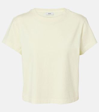 A Gold E T-shirt Adine in jersey di cotone cropped