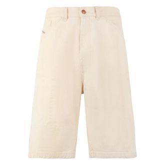 Diesel Denim Shorts, male, Beige, Size: W34 Lightweight Short Pants