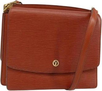 Louis Vuitton Pre-owned Cross Body Bags, female, Brown, Size: ONE SIZE Pre-owned Leather Cross Body Bag
