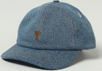 Ami Cappello Ami Paris in denim di cotone con logo ricamato