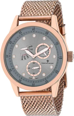 Christian Van Sant Mens Silver dial Watch