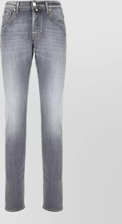 Jacob Cohen denim trousers belt loops contrast stitching