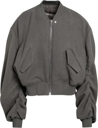 Rick Owens Secchia Flight Bomber Jacket - Heren - Bomber jackets - Grijs - L - Katoen - Jassen