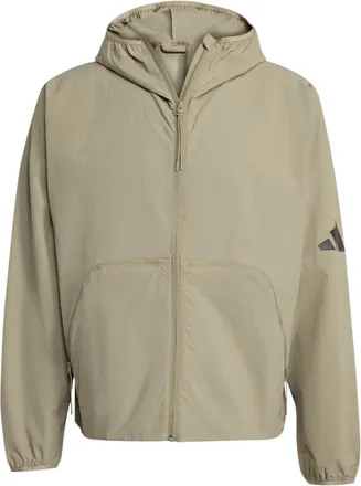 adidas Myshelter Loose-Fit Windbreaker Silver Pebble JW3631