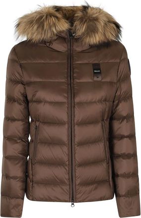 Blauer Arcadia Donsjack - Dames - Jassen - Bruin - Maat: M Zijde