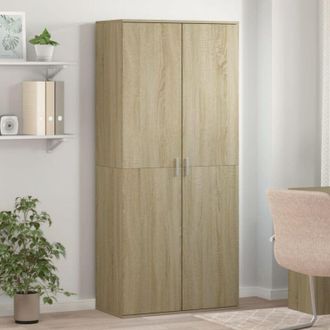 vidaXL Vidaxl - Scarpiera Rovere Sonoma 80x39x178 cm in Legno Multistrato