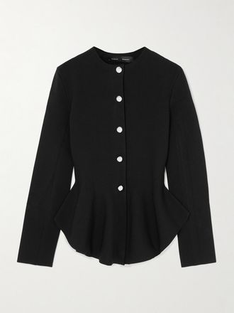 Proenza Schouler Giacca In Maglia Con Baschina Dasha - Nero