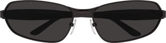 Balenciaga Narrow Cat-Eye Zonnebrillen - unisex - Zonnebrillen - Zwart - 66 MM - Leer - Accessoires