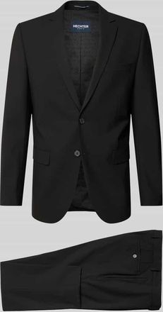 Daniel Hechter Anzug mit Reverskragen und B&uuml;gelfalte in Black, Gr&ouml;&szlig;e 102