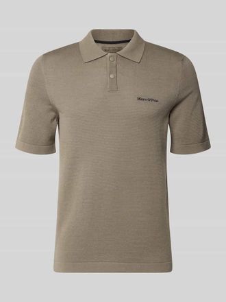 Marc O'Polo Regular Fit Poloshirt aus reiner Baumwolle Marc OPolo &times; DFB Travel Collection in Taupe, Gr&ouml;&szlig;e XXXL
